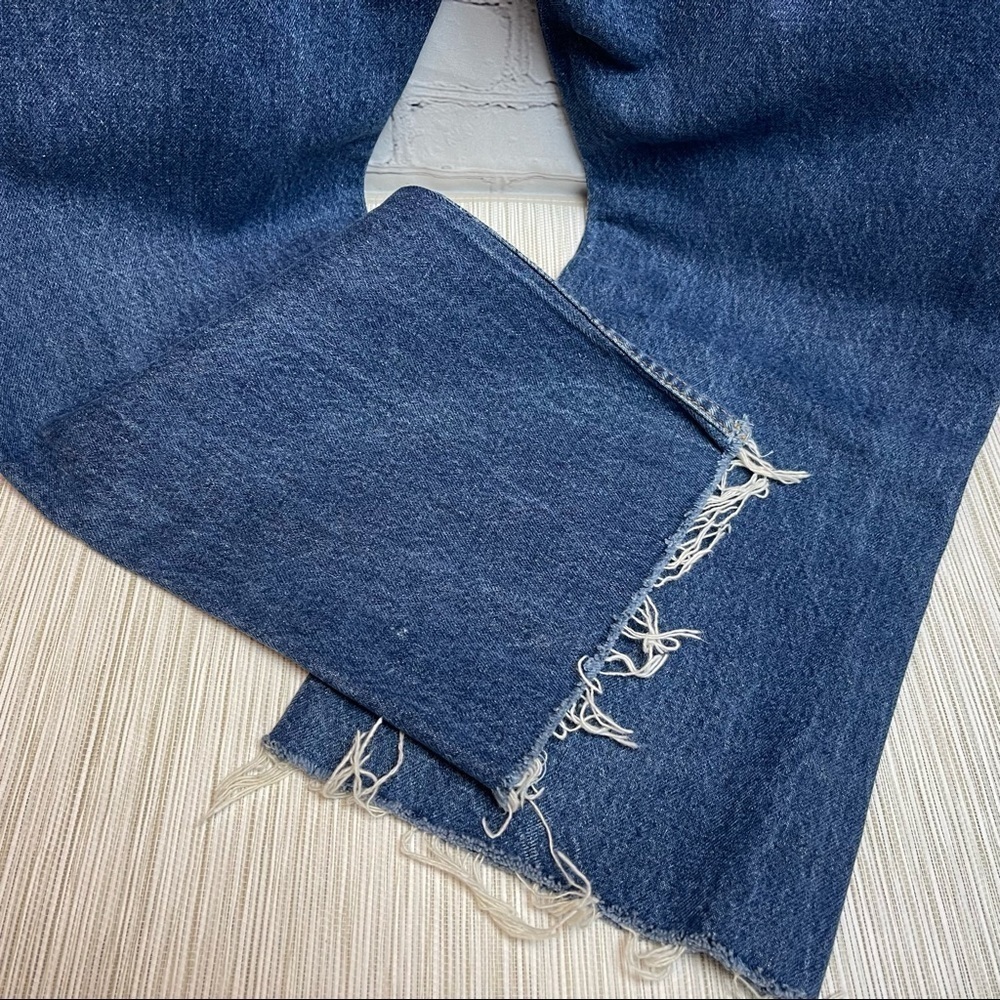 New Re/Done X levi’s 70’s super crop boot - indigo size 26 - Picture 12 of 14